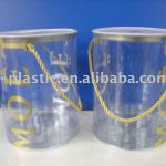 PVC Clear Paint Cans wth Handles Tin-170x178mm