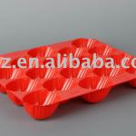 PVC red fruit tray FP029-18