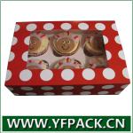 PVC Window Paper Cupcake Box YF7649