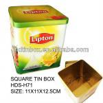 quality colorful square tin box for small gift or packaging tin HDS-H71