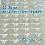 raise rubber silicone heat transfer label printing Grade C