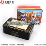 rectangular cookies tin box AB037