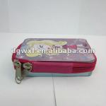 rectangular tin bag with zipper closure WXL-176