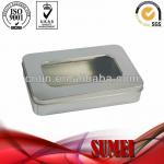 rectangular tin box with pvc lid SM-F190