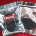 recycle silver zip lock aluminium foil bag,silver color bag 201308