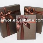 recycled cardboard brown gift tie packaging box TW-GB1127