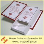 Red book style drawer gift box packing and design gift box 17