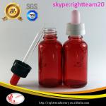 Red glass bottles childproof dropper cap e-liquids glass bottles 5ml 10ml 15ml 20ml 30ml RT-G