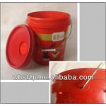 red paint bucket with red lid WHP16-1