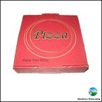 Red Pizza Delivery Packaging Box SNPPOO104