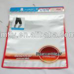 resealable garment bag with window