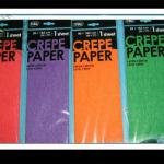 retail pack color crepe paper for gift wrapping FL201106251700