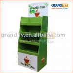 Retail Paper carton display boxe with 3 tier to store health tea AFDS-017,Pallet display