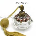 Rhinestone decorated crystal perfume bottles atomizer PA2499C-24