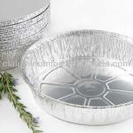 round aluminum foil container with lid alumimum foil plate -0820