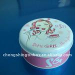 Round Cosmetic Tin Box RB120 Round Cosmetic Tin Box