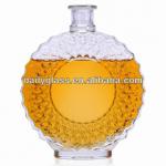 round empty glass liquor bottles DGLB0066