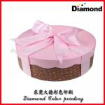 Round paper cake gift packaging boxes with ribbon GB-206