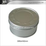 Round plain metal recycled box JPB-0203