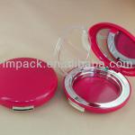 round shape beautiful compact case empty plastic cosmetic container PC203 IM-PC203