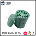 Round tea packaging tin box with inner lid M020I - D95X100HMM