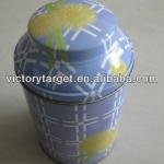 round tea tin/recycled box packaging food/metal tin box wholesale R00150