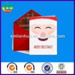 Santa Claus red envelops cards for christmas holiday customized