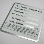 Satin aluminum printed plates with 2 colors 11062813