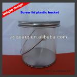 screw lid bucket,clear plastic buckets with lids,clear gallon bucket screw lid bucket A2192