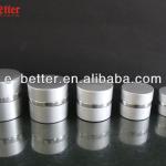 Series aluminum outside,glass inner cosmetic jar container Series silver aluminum outside,glass inner jar con