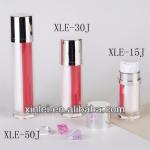 shiny cap Lotion Bottle with double tubes XLE-J