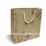 shopping brown kraft paper bag/handbag for packaging printing service Any