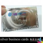 silver business cards 05555