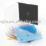 slim 5.2mm ps color cd jewel case with black/color tray S001-S002