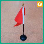 Small Size Custom Desk Flag With Different Color Base TJDF-001