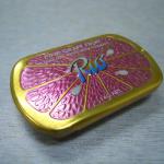 small slide lid mint tin box with plastic tray 120407