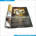 Softcover Magazine Printing Service Perfect Bound Magazine Printing OEM