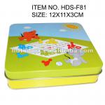 square candy tin box with custom colorful printing HDS-F81