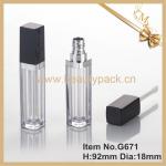 square cosmetic lipgloss tube G671