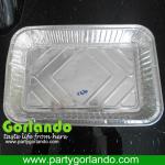 square shape disposable aluminium foil food tray G3155