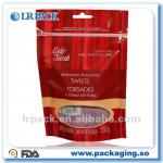 stand up plastic food resealable bag with K-seal and window LR-0202