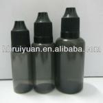 sterile black color plastic dropper bottle 20ml