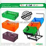 supermarket collapsible plastic foldable vegetable crate HBE-FB-10