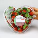 SZ2-202 PET heart shape plastic strawberries packaging box SZ2-202