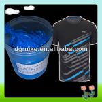 textile printing water slurry plastisol ink (fluorescent effect),blue color CHJT-1805-R