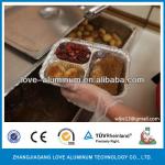 Three Compartment Carry-out Aluminium Foil Container/Lid Combo Pack Z4012