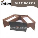 tie flexible shirt paper packaging box with flock ITG 00472