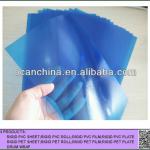 transparent blue embossy rigid pvc sheet 915*1220