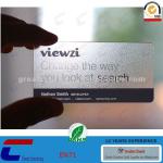 transparent business plastic card P-CLEAR-001