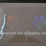 transparent hologram sticker PVC01